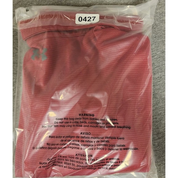 Under Armour Polo Shirt Mens 3XL Red Loose Short Sleeve - Picture 16 of 16